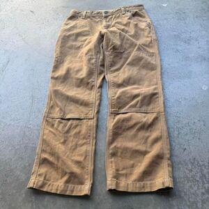 Patagonia Iron Forge Hemp Canvas Double Knee Pants Women Size 12 Tan Workwear